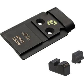 لوحة بصرية ومجموعة رؤية مشتركة متوافقة مع Holosun 509T إلى Glock 17/19 MOS بالحجم الكامل - أضف رؤية النقطة الحمراء إلى Glock MOS مع مشاهد حديدية احتياطية - غير متوافقة مع Holosun 507k x2 in Kuwait