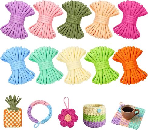 1000PCS Weaving Loom Loops Refill for 7–10 Inch Potholder Looms, 10 Rainbow Color Elastic Nylon Bands, Easy-to-Handle DIY Weaving Craft Supplies for Beginners, Group Activities & Creative Gifts in Saudi Arabia