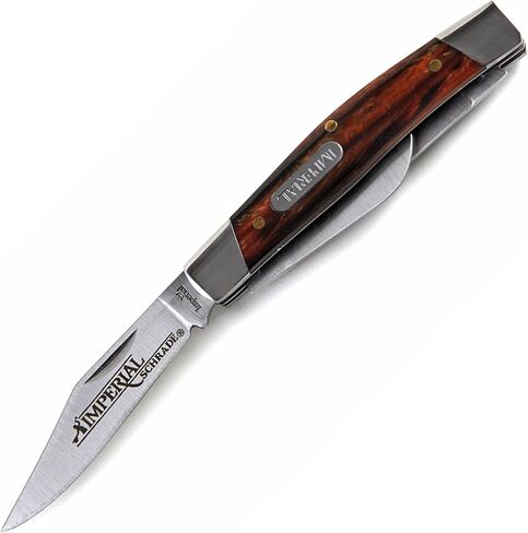 سكين جيب Schrade Imperial IMP15S Stockman من الفولاذ المقاوم للصدأ قابل للطي للاستخدام في الهواء الطلق والبقاء في الهواء الطلق وEDC in Saudi Arabia
