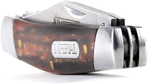 سكين جيب Schrade Imperial IMP15S Stockman من الفولاذ المقاوم للصدأ قابل للطي للاستخدام في الهواء الطلق والبقاء في الهواء الطلق وEDC in Saudi Arabia