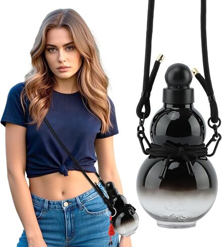 Gourd Water Bottle, 800ml Gourd Sports Water Bottle, Chinese Retro-Inspired Style Bottle Screw Top Leak Proof in Kuwait