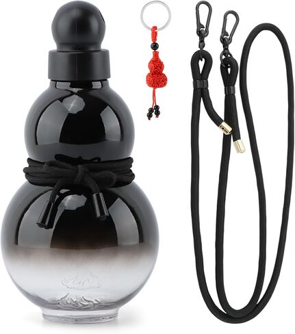 Gourd Water Bottle, 800ml Gourd Sports Water Bottle, Chinese Retro-Inspired Style Bottle Screw Top Leak Proof in Kuwait