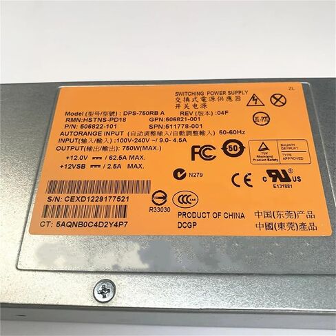 750W Power Supply for HSTNS-PD18 12V60A in Saudi Arabia