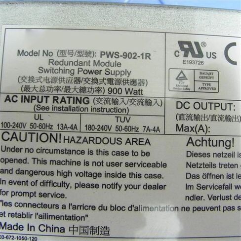 لوحدة إمداد الطاقة الزائدة PWS-902-1R 900 واط PSU in Kuwait