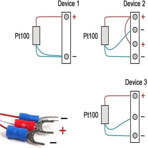PT100 Temperature Sensor Probe 3 Wire Controller -200~250℃ 304 Stainless Steel Thermocouple 1Pcs(PT100 Lead Length 1m,200mm) in Saudi Arabia