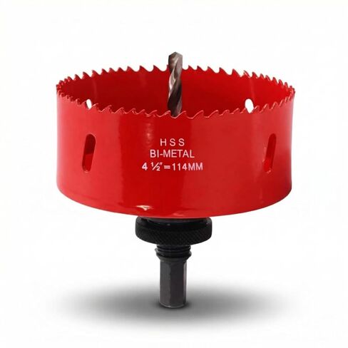 2.5 inch Hole Saw with Arbor for Metal Wood Plastic, 2-1/2 in Bimetal Hole Cutter for Different Project with Smooth and Flat Drilling Edge, Fast Chip Removal in Saudi Arabia