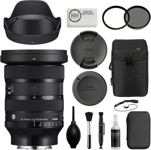 Sigma 24-70mm f/2.8 DG DN II Art Lens for Sony E with Deal-Expo Pro Accessories Bundle... in Saudi Arabia