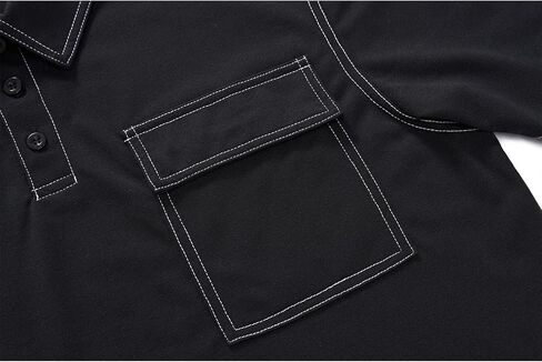 SECOOD Polo Shirts for Men Short Sleeve Mens Golf Polo Shirt Casual Summer Work T-Shirt with Pocket in Saudi Arabia