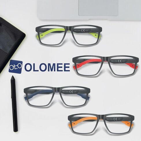 Large Reading Glasses Men Blue Light Blocking Readers Lightweight Wide Cheaters Glasses w/Rubber Arms+Spring Hinges in Saudi Arabia