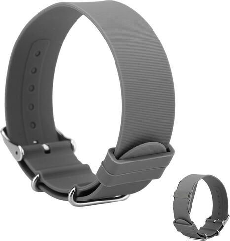 Replacement Loop for Hume Band, Silicone Woven Wristband Strap with Adjustable Metal Buckle for Hume Health Band Fitness Tracker All-Day Comfort Wear (Gray) in Saudi Arabia