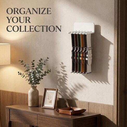2PCS Watch Band Holder Storage Organizers Wall Mount Holder Compatible with Apple Watch Bands No-Drill Adhesive Watch Strap Storage for Smartwatch Watch for Quick Installation in Saudi Arabia