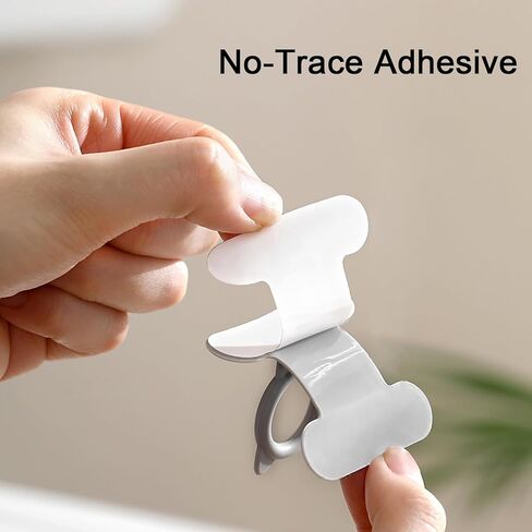 Toilet Seat Lifter, 4 Pcs Cute Silicone Toilets Lid Lifter, Toilet Handle Tabs Can Avoid Touching the Toilets, Toilet Accessories Tool for Home Bathroom, Office, Hotel (White, Gray) in Saudi Arabia