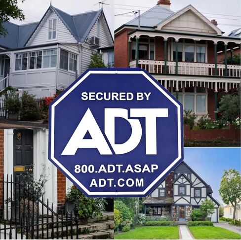 ADT Security Sign, 100% Aluminum ADT Signs for Yard, 10×10in, Durable Outdoor & Indoor Safety & Warning Sign for Home, Office, Property Protection in Kuwait