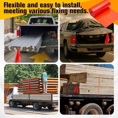 12'' x 12'' Red Lumber Flags Red Safety Poly Tailgate Flag, 500 Per Roll, for Truck Loads, Oversized Loads, Trailer Trucks, Pilot Cars in Saudi Arabia