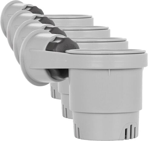 Camco Cup Holder with Mechanical Suction Cup - Provides a Secure Location for Your Beverage - Compatible with Most Cups, Cans, Bottles and Tumblers - Gray (53091) in Saudi Arabia