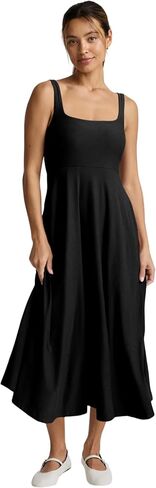 Beyond Yoga Women's Featherweight At The Ready Square Neck Midi Dress in Saudi Arabia