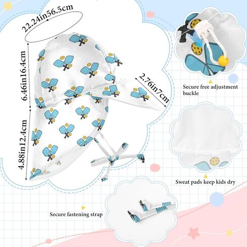 Baby Sun Hat for Girls Boys Toddler Beach Bucket Hats for Camping Travel Outdoor 2-4T in Kuwait