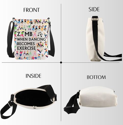 Zumba Dance Gift Zumba When Dancing Becomes Exercise Crossbody Bag Zumba Lover Gift in Saudi Arabia