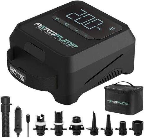 Bote Universal ألعاب مياه مجداف لوح كاياك التضخم مضخة هواء AeroPump صغيرة قابلة للشحن 12 فولت محمولة in Kuwait