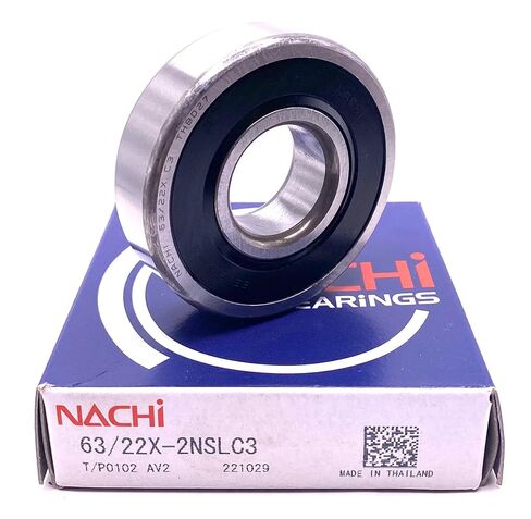 NACHI 63/22 X-2NSL C3 محمل كروي، مطاط مختوم 63/22-2RS 63/22DDU 22x56x16 ملم in Saudi Arabia