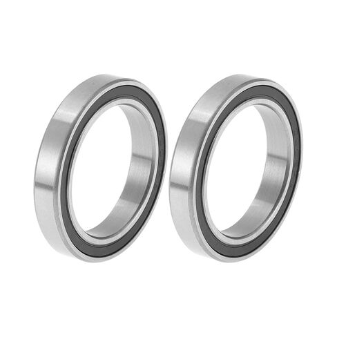ACROPIX 6806-2RS Deep Groove Ball Bearings Lubricated Bearings Double Rubber Seal 30x42x7mm Black Silver Tone - Pack of 2 in Saudi Arabia