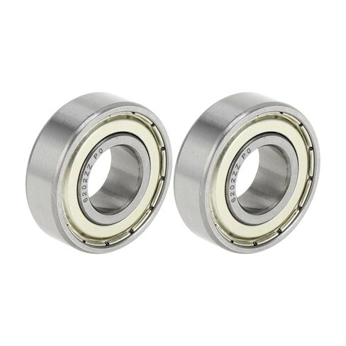 ACROPIX 6202ZZ Deep Groove Ball Bearings P0 15x35x11mm Lubricated Bearings Double Metal Seal Silver Tone Scooter Skateboard Wheel - Pack of 2 in Saudi Arabia