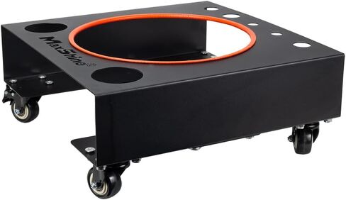 Maxshine Universal Steel Bucket Dolly | H12, Metal, 15.74"x15.74"x7.48" | Steel Construction, Integrated Tool Storage, Locking Wheels | Detailing Bucket Dolly Organizer in Saudi Arabia