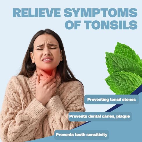 Tonsil Stone Mouthwash – Nature’s Tonsil Rinse & Tonsil Stone Remover with Soothing Formula, Helps Remove Bad Breath, Relieve Dry Mouth, 100 ML in Saudi Arabia