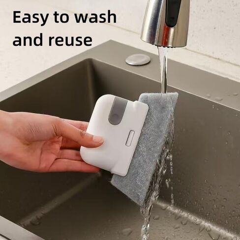 1PC Multifunctional 2 - in - 1 Window and Gutter Crevice Cleaning Kit, Grey in Kuwait