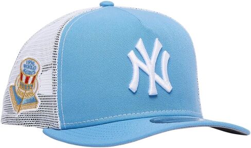 قبعة New Era NY New York Yankees 9FIFTY A-Frame Cooperstown Gold 1956 World Series Trucker Cap، قبعة قابلة للتعديل in Saudi Arabia