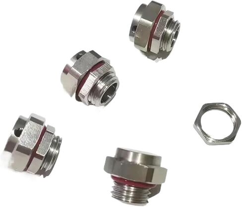 Waterproof Air Vent Valves SS304 Air Permeability Screw Type with Hex Nut Waterproof IP67 Stainless Steel Vent Valve(M12x1.5,BRASS_5PCS) in Saudi Arabia