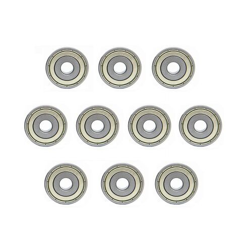 Unifizz Iron Cover Bearing Ball Bearings Deep Groove Ball Bearing 688ZZ 8x16x4mm Z1 Pre-Lubricated Bearings for Wheels Electric Motor Applications Bearing Steel, Silver 10 PCS in Saudi Arabia
