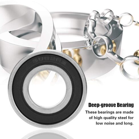 10PCS Deep Groove Ball Bearings, 6002-2RS Double Rubber Sealed Ball Bearing Pre-Lubricated Chrome Steel Z2 Lever in Saudi Arabia
