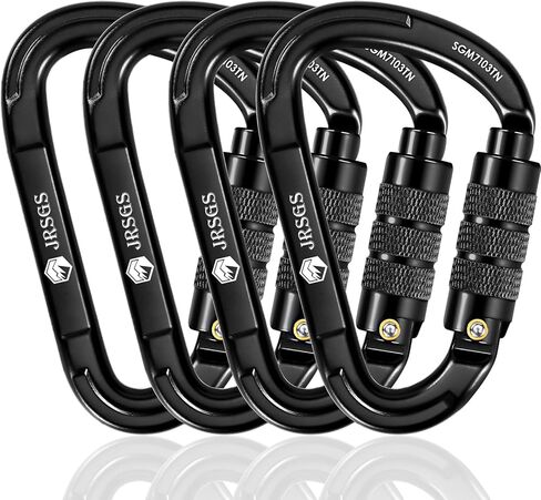 25KN Locking Climbing Carabiner Clips, UlAA Certified Heavy Duty Carabiners in Saudi Arabia