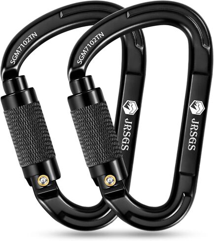 25KN Locking Climbing Carabiner Clips, UlAA Certified Heavy Duty Carabiners in Saudi Arabia