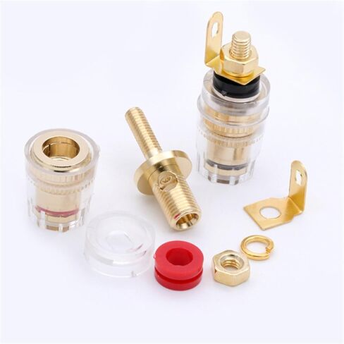 10 قطعة/الوحدة 4 مللي متر التوصيل جاك محطة الموز مقبس متفرع آخر ملزم ل رئيس التوصيل 5 أزواج أحمر + أسود in Kuwait