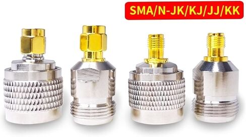 S M A to N Adapter N Male to S M A Male Plug Female Jack RF Connector Test Converter 4Pcs in Saudi Arabia