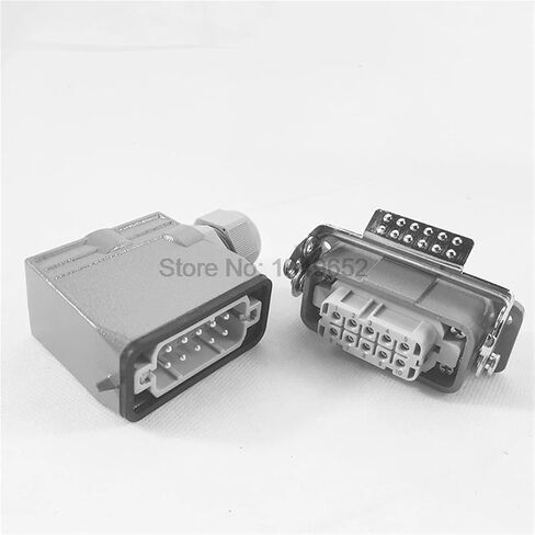 موصلات شديدة التحمل HDC-HA-010-1 F/M 10pin 10A موصل صناعي مستطيل 1 قطعة in Saudi Arabia