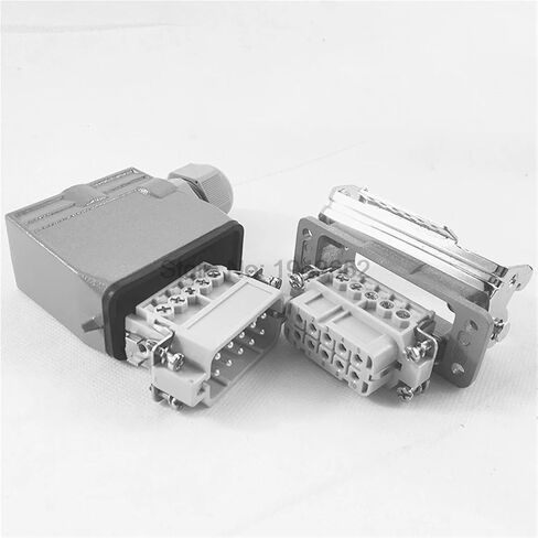 موصلات شديدة التحمل HDC-HA-010-1 F/M 10pin 10A موصل صناعي مستطيل 1 قطعة in Saudi Arabia