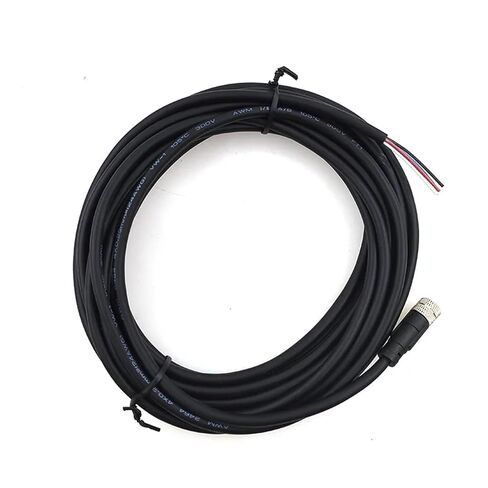 كابل موصل LineSensor PVC بطول 5 متر M8 ذكر وأنثى Straight3Pin4Pin 1 قطعة (4pin ذكر 5 متر) in Kuwait