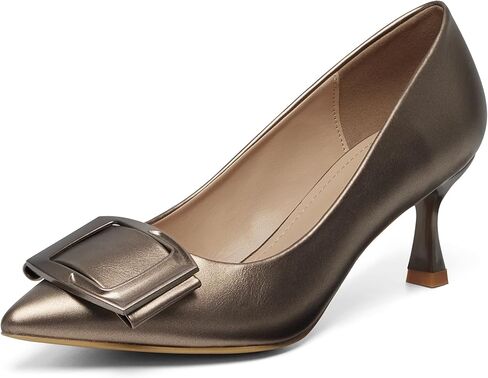 كعب Slingback للنساء، مقدمة مدببة أنيقة، أحذية للحفلات، الزفاف، المكتب، ذهبي، فضي، أحمر، بني، جلد الثعبان in Kuwait