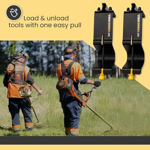 DC Cargo Mall E Track Tool Holder with Locking Handle – (2 Pack) Heavy Duty Weed Eater, Trimmer & Shovel Rack for Enclosed Trailers in Saudi Arabia
