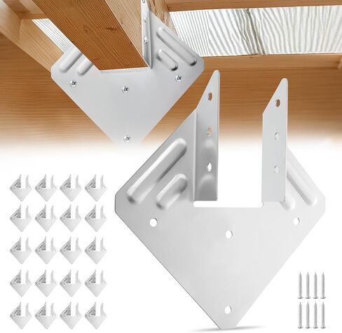 VEVOR Hurricane Ties for Rafter, Inner Size 5.31x1.57x2.48 in / 135x40x63 mm, Heavy Duty Hurricane Straps, Heavy Duty Rafter Ties Brackets Joist Hangers for Roof Beam Wooden Construction, 25 Pcs in Saudi Arabia