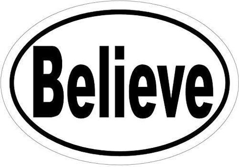 Believe Decal - Black & White Vinyl Sticker in Saudi Arabia