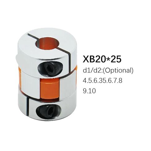 Two Jaw D20L25 Coupler Aluminium Plum Flexible Shaft Coupling Stepper Motor Connector CNC 1Pcs(8x10) in Saudi Arabia