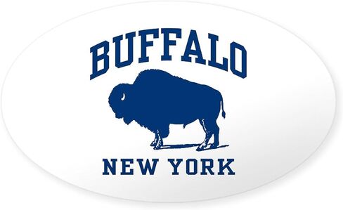 CafePress Buffalo New York Oval Sticker Oval Bumper Sticker Car Decal in Saudi Arabia