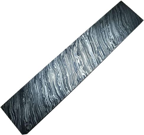 Firestorm Damascus Steel Billet Bar – Handmade Forged Knife Making Blank, Premium Damascus Bar Stock for Bushcraft & Custom Knife Crafting in Saudi Arabia