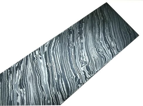 Firestorm Damascus Steel Billet Bar – Handmade Forged Knife Making Blank, Premium Damascus Bar Stock for Bushcraft & Custom Knife Crafting in Saudi Arabia
