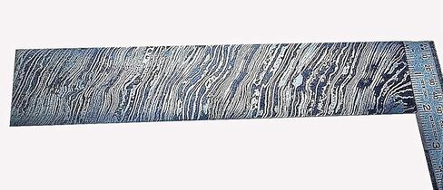 Firestorm Damascus Steel Billet Bar – Handmade Forged Knife Making Blank, Premium Damascus Bar Stock for Bushcraft & Custom Knife Crafting in Saudi Arabia