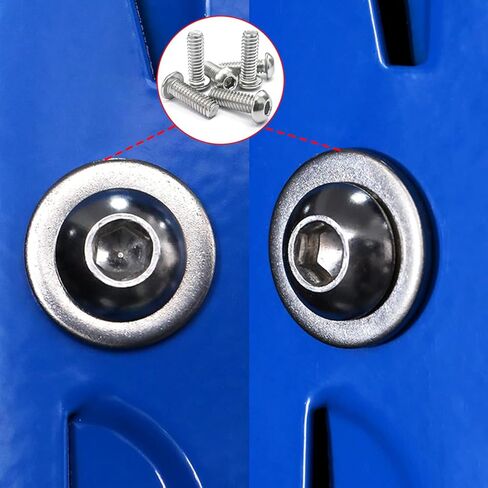 50 قطعة 1/4-20 × 3/8 بوصة براغي غطاء مقبس رأس الزر، 304 من الفولاذ المقاوم للصدأ 18-8، مسمار محرك سداسي سداسي ألين، برغي داخلي للآلة السداسية بالكامل لقارب السيارات المنزلي، لمسة نهائية لامعة in Kuwait